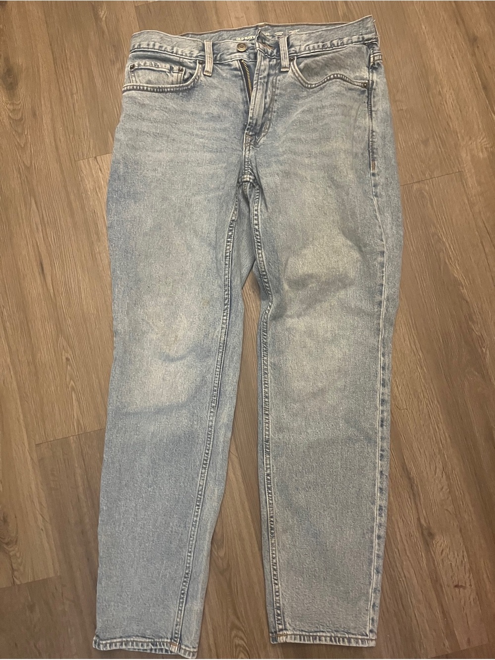 Old Navy men's straight leg light stone was jeans 29/30 work play 99% cotton rug